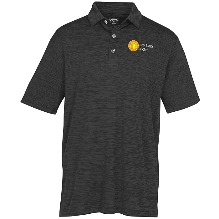 Custom Callaway Broken Stripe Texture Polo - Men's
