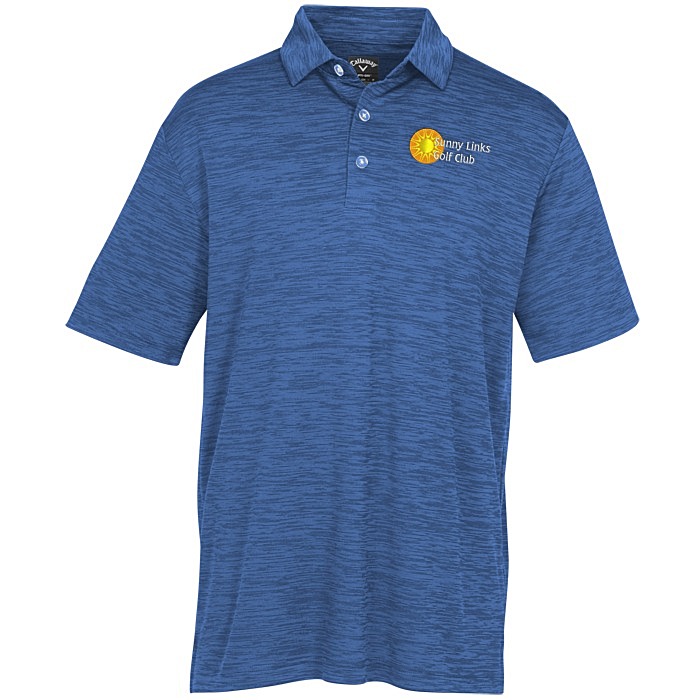 Custom Callaway Broken Stripe Texture Polo - Men's
