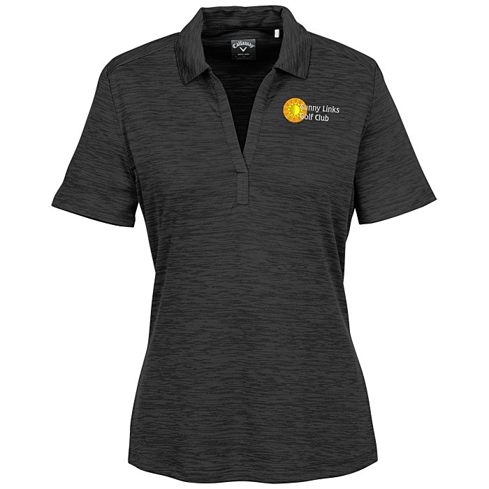 Custom Callaway Broken Stripe Texture Polo - Ladies'