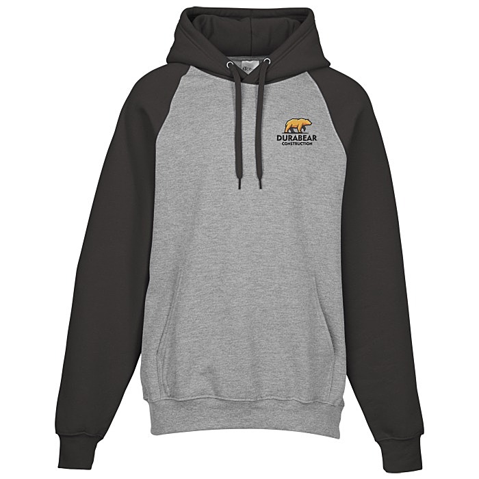 Custom Everyday Fleece Two-Tone Hooded Sweatshirt - Embroidered