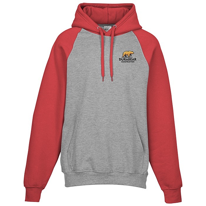 Custom Everyday Fleece Two-Tone Hooded Sweatshirt - Embroidered
