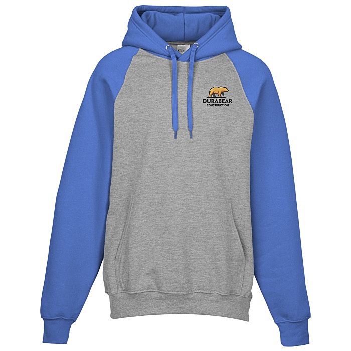 Custom Everyday Fleece Two-Tone Hooded Sweatshirt - Embroidered