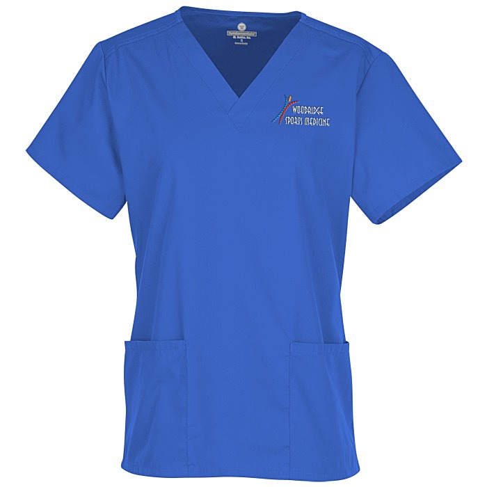 Custom Fundamentals Two Pocket Scrub Top - Ladies'