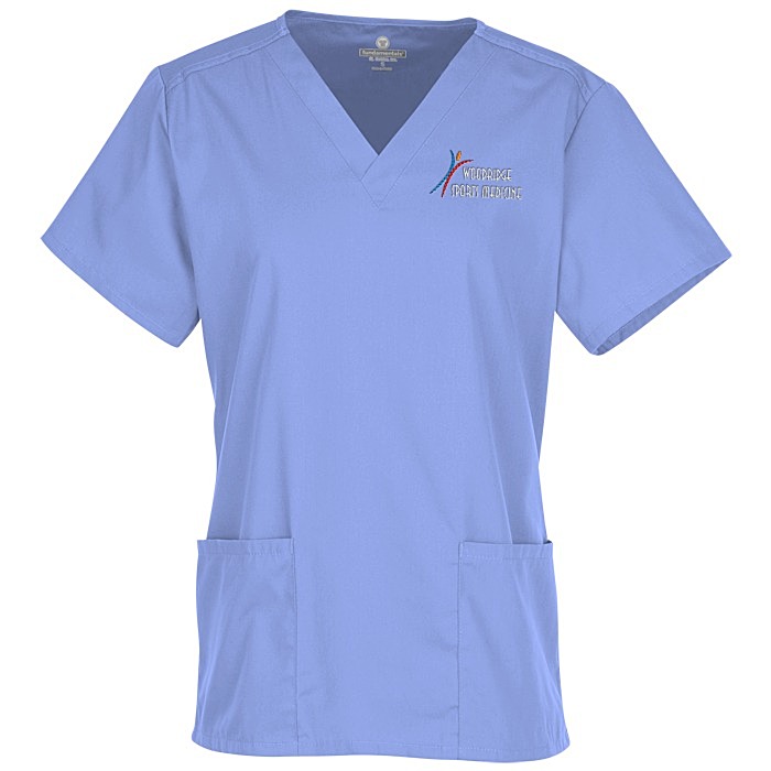 Custom Fundamentals Two Pocket Scrub Top - Ladies'