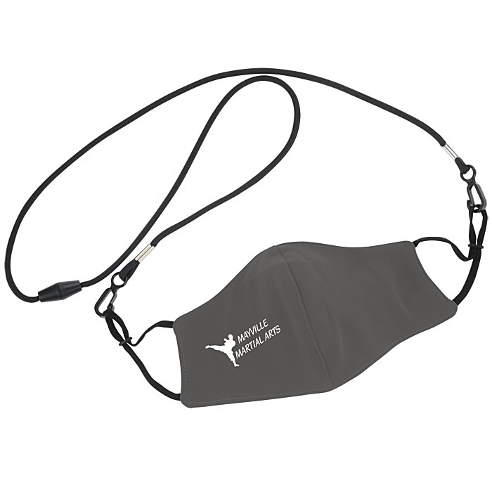 Custom Comfy 2-Ply Face Mask with Lanyard - Youth