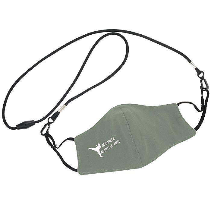 Custom Comfy 2-Ply Face Mask with Lanyard - Youth