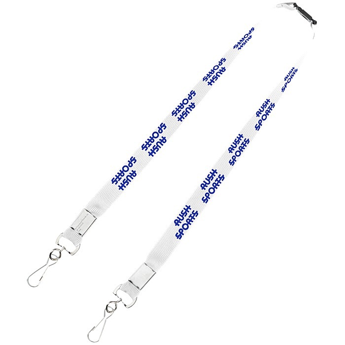 Custom Youth Polyester 5/8-inch Lanyard with Neck Clasp and Swivel Snap Hooks