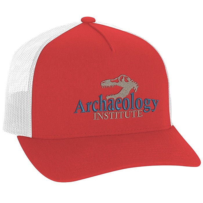 Custom Yupoong Five Panel Retro Trucker Cap