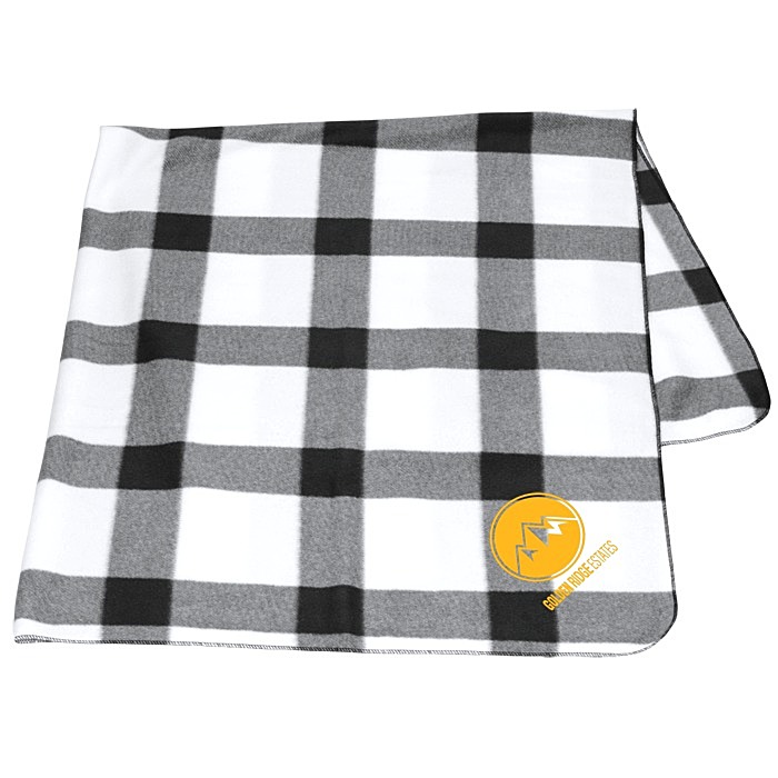 Custom Buffalo Plaid Fleece Blanket