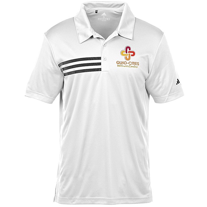 Custom adidas Performance 3-Stripe Polo - Men's