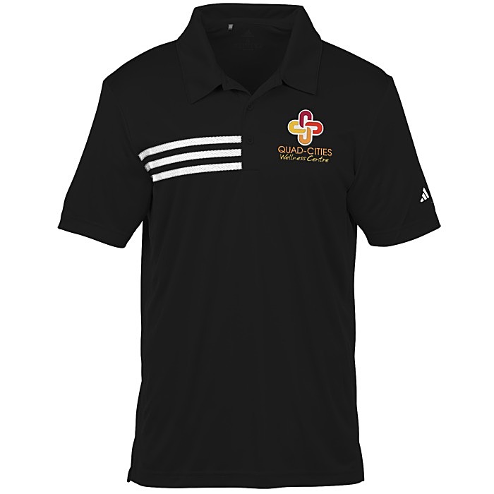 Custom adidas Performance 3-Stripe Polo - Men's