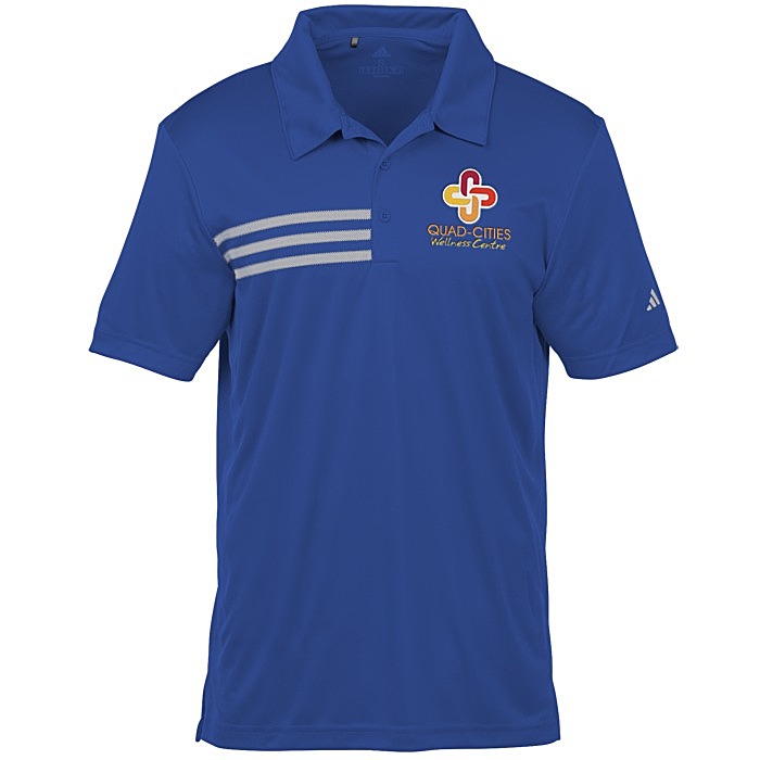 Custom adidas Performance 3-Stripe Polo - Men's