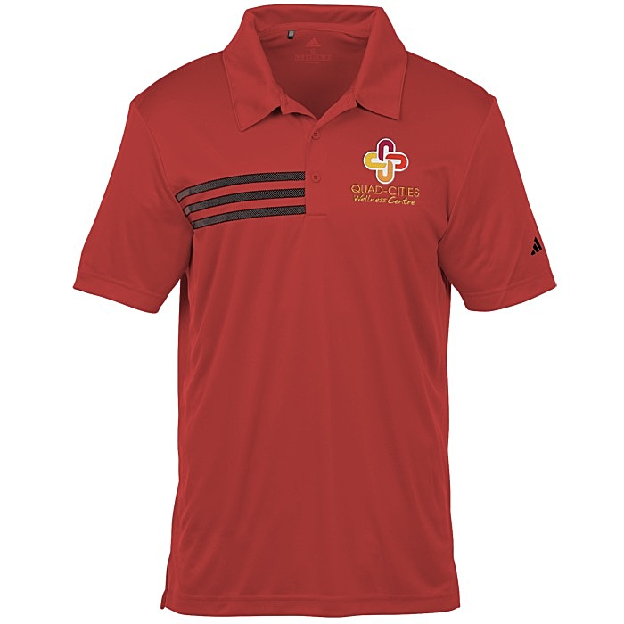 Custom adidas Performance 3-Stripe Polo - Men's
