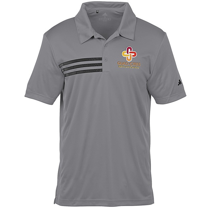 Custom adidas Performance 3-Stripe Polo - Men's