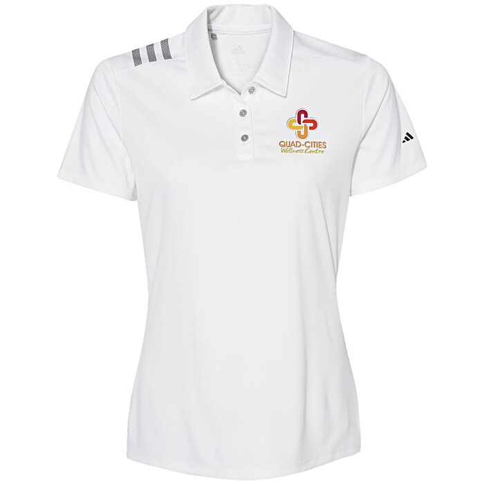 Custom adidas Performance 3-Stripe Polo - Ladies'