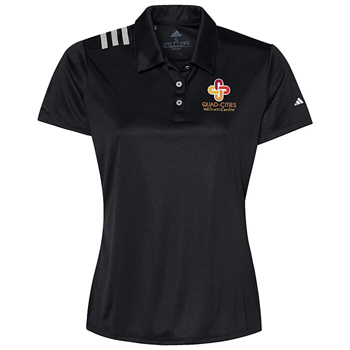 Custom adidas Performance 3-Stripe Polo - Ladies'