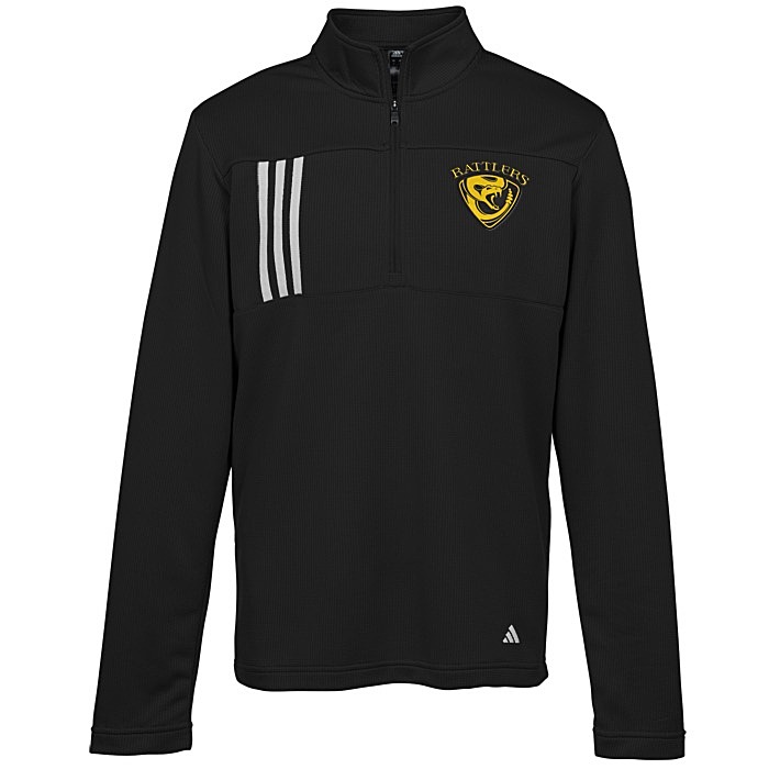 Custom adidas 3-Stripes Double Knit 1/4-Zip Pullover