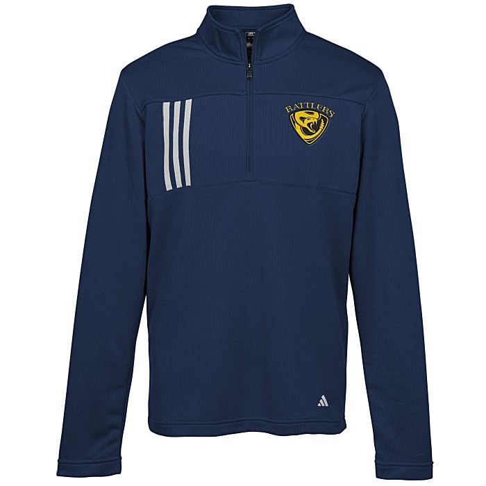 Custom adidas 3-Stripes Double Knit 1/4-Zip Pullover