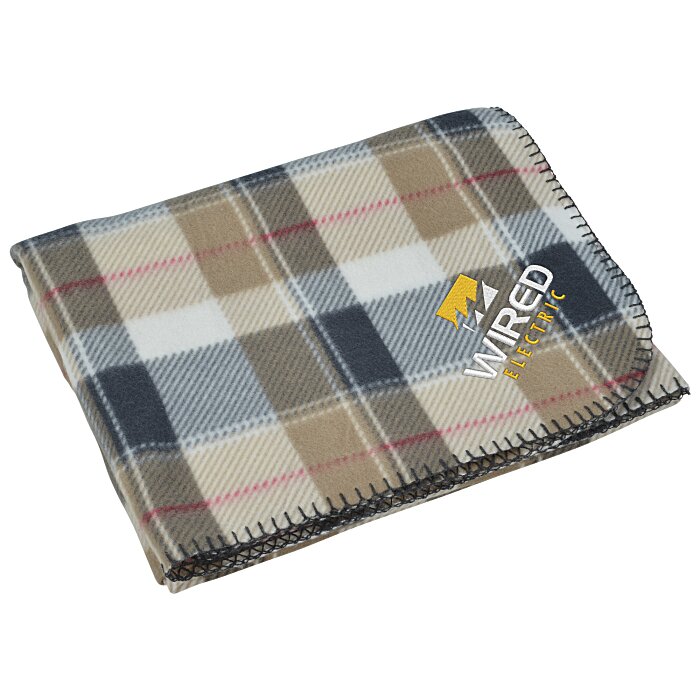Custom Aberdeen Fleece Blanket - Embroidered