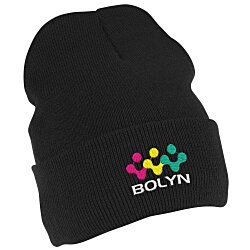 Custom Jersey Lined Knit Cuffed Beanie