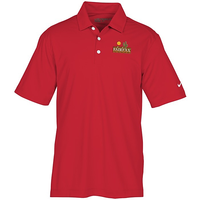 Custom Nike Dri-FIT Vertical Mesh Polo - Men's