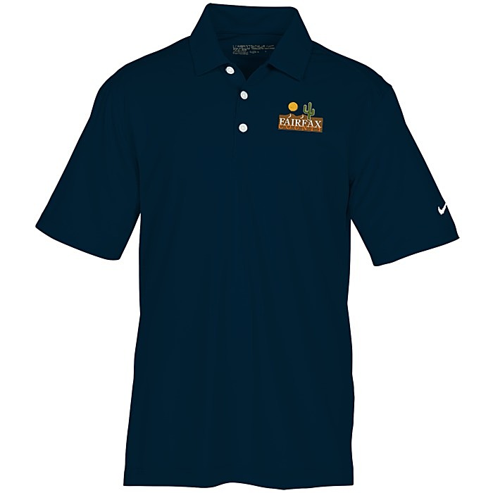 Custom Nike Dri-FIT Vertical Mesh Polo - Men's