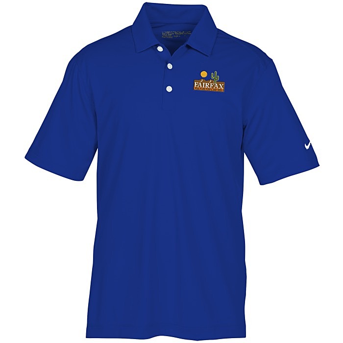 Custom Nike Dri-FIT Vertical Mesh Polo - Men's