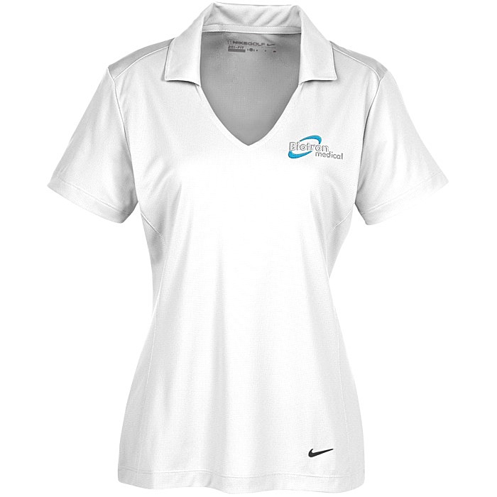 Custom Nike Dri-FIT Vertical Mesh Polo - Ladies'