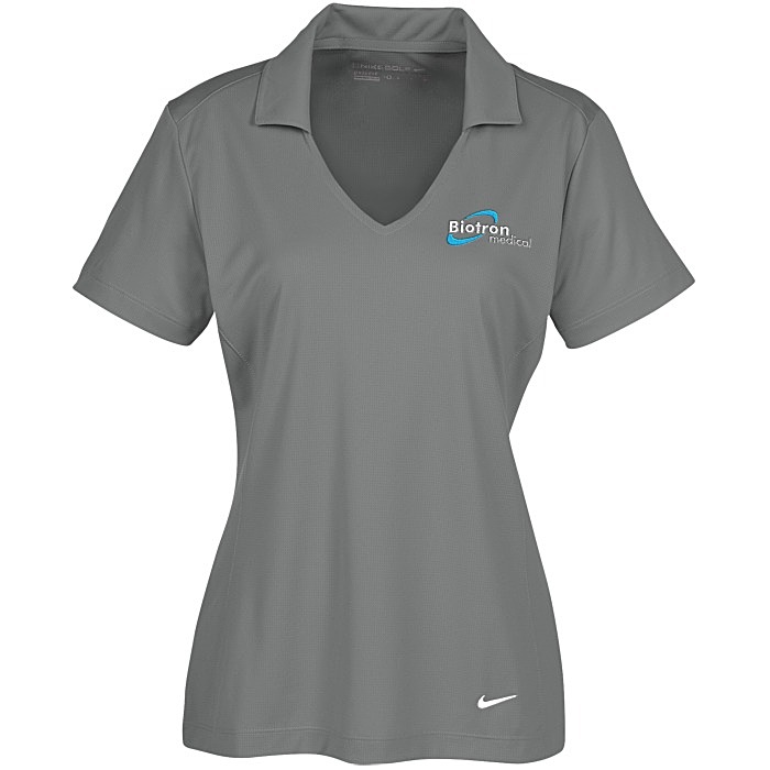 Custom Nike Dri-FIT Vertical Mesh Polo - Ladies'