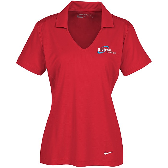 Custom Nike Dri-FIT Vertical Mesh Polo - Ladies'