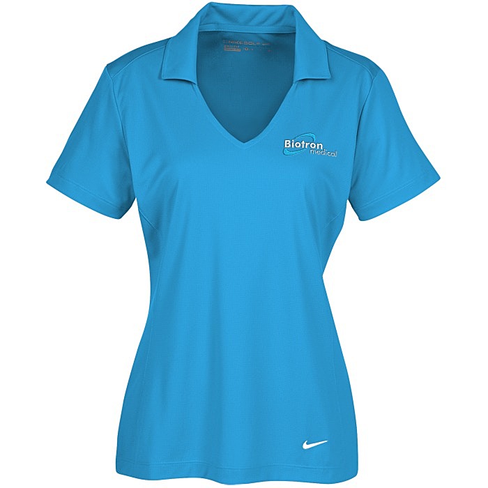 Custom Nike Dri-FIT Vertical Mesh Polo - Ladies'