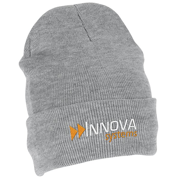 Custom Fleece Lined Cuffed Beanie