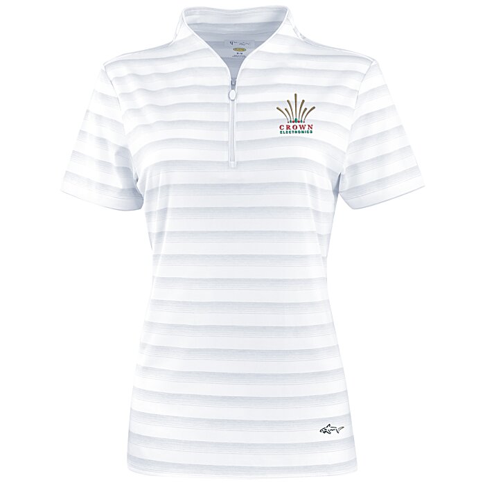 Custom Greg Norman Stripe Polo - Ladies'
