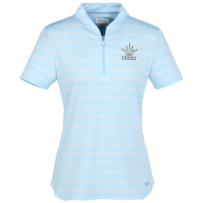 Custom Greg Norman Stripe Polo - Ladies'