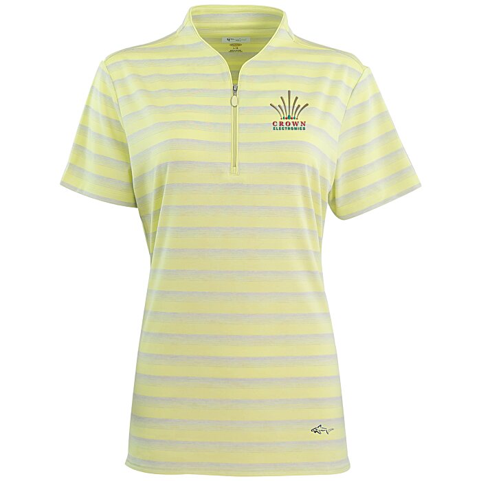 Custom Greg Norman Stripe Polo - Ladies'