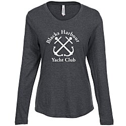 Custom Euro Spun Cotton LS T-Shirt - Ladies' - Screen