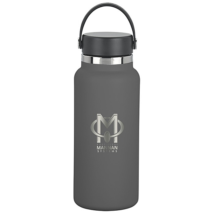 Custom Hydro Flask Wide Mouth with Flex Cap - 32 oz - Laser Engraved