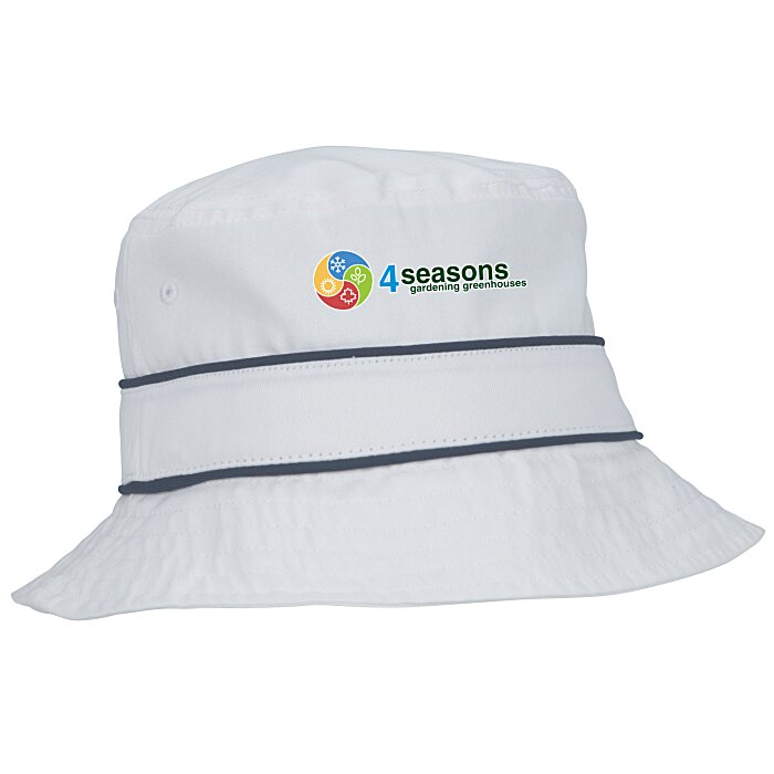 Custom Cotton Bucket Hat with Trim