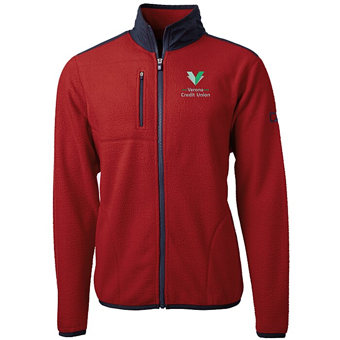 Custom Cutter & Buck Cascade Sherpa Fleece Jacket - Men's