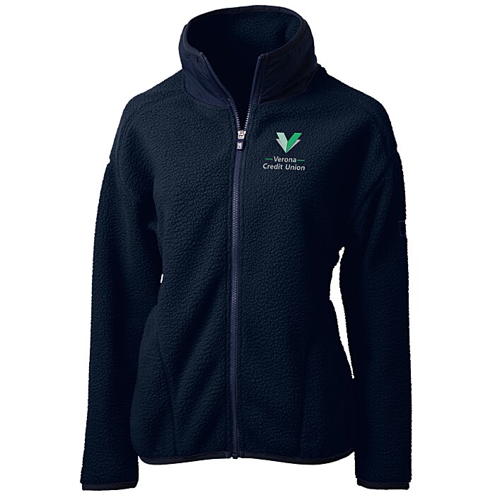Custom Cutter & Buck Cascade Sherpa Fleece Jacket - Ladies'