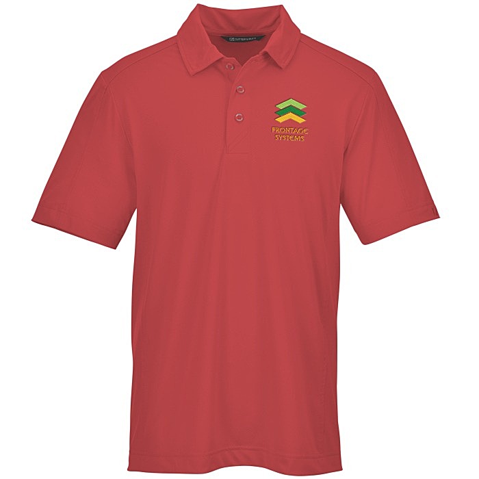Custom Cutter & Buck Prospect Textured Stretch Polo