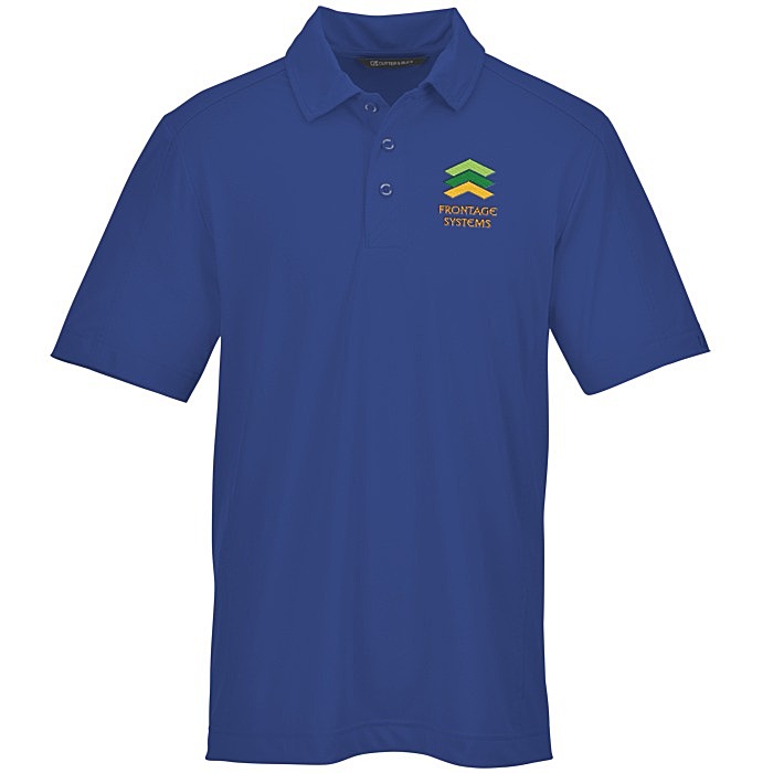 Custom Cutter & Buck Prospect Textured Stretch Polo