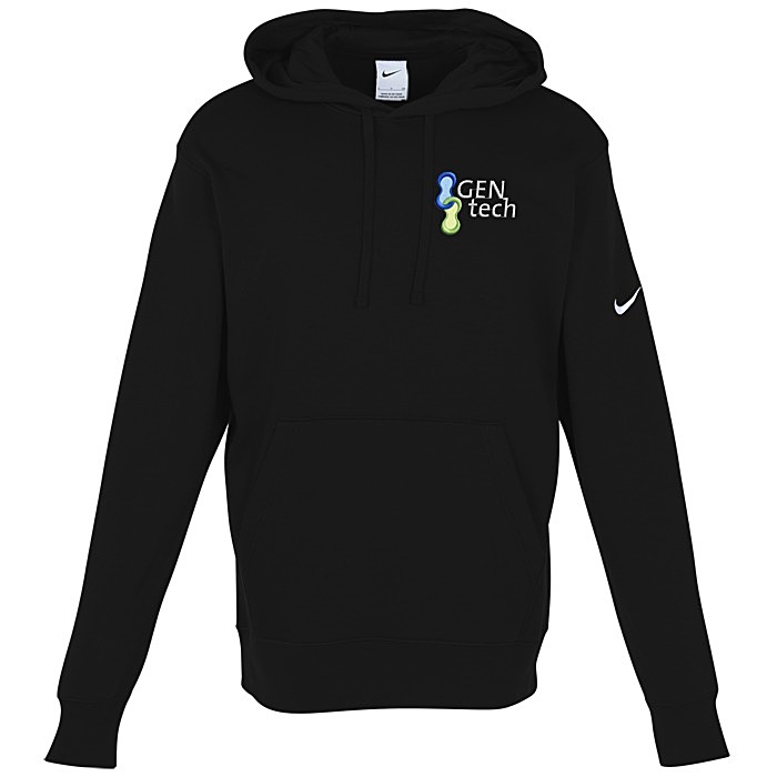 Custom Nike Club Fleece Sleeve Swoosh Pullover Hoodie - Men's