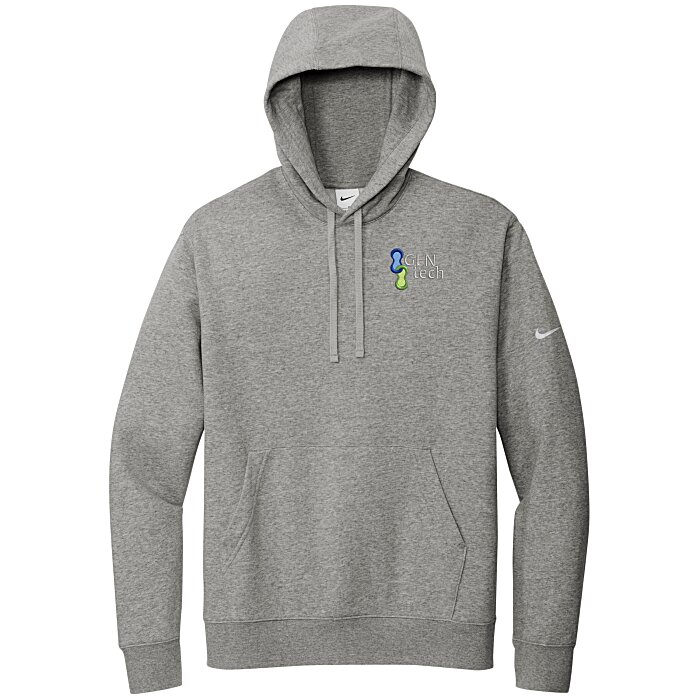 Custom Nike Club Fleece Sleeve Swoosh Pullover Hoodie - Men's