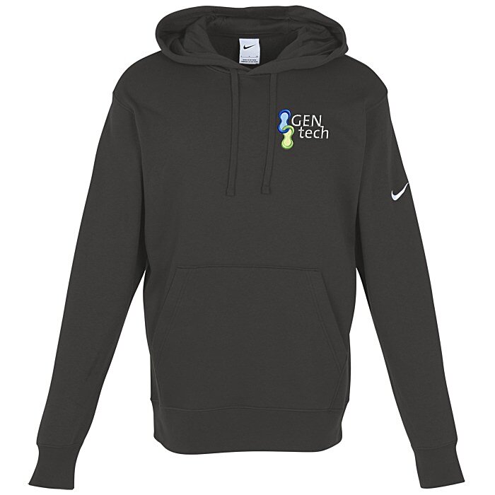 Custom Nike Club Fleece Sleeve Swoosh Pullover Hoodie - Men's