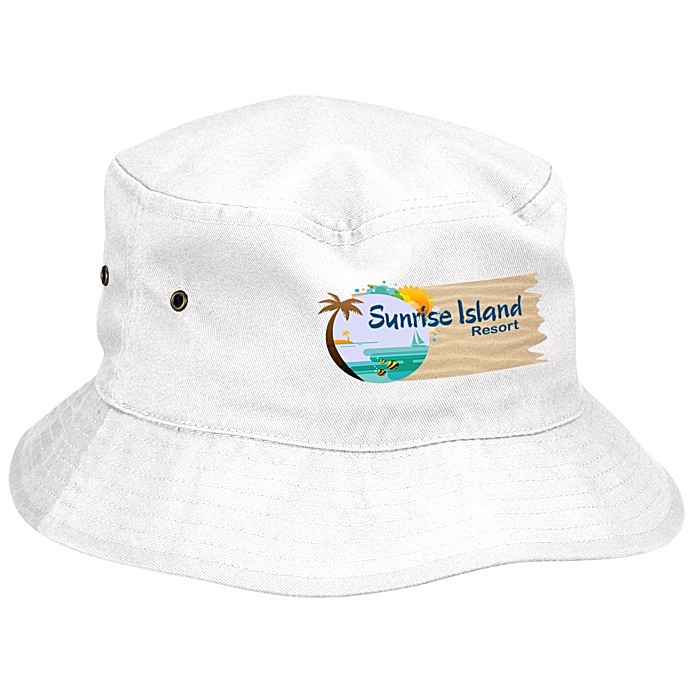 Custom Brushed Cotton Twill Bucket Hat - Full Colour
