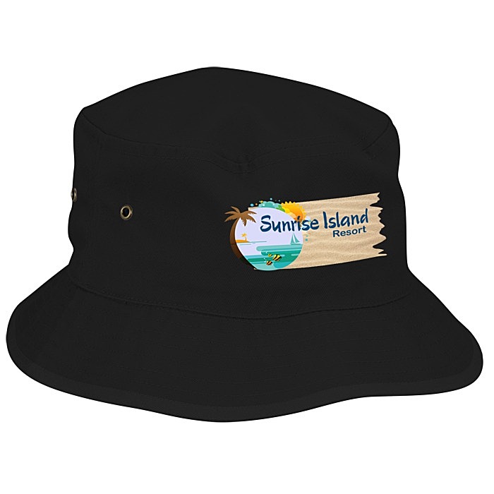Custom Brushed Cotton Twill Bucket Hat - Full Colour