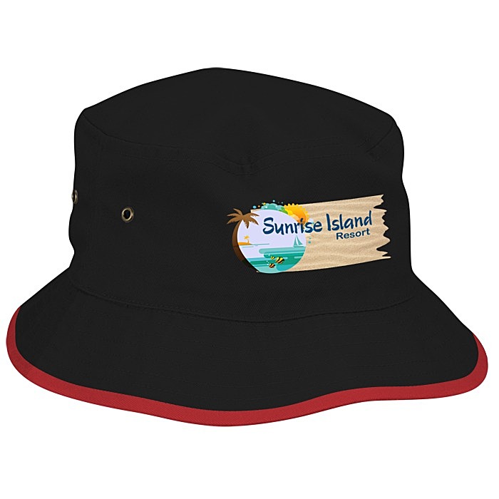 Custom Brushed Cotton Twill Bucket Hat - Full Colour