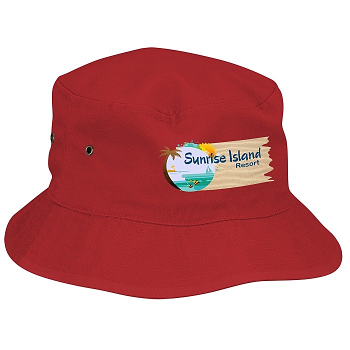 Custom Brushed Cotton Twill Bucket Hat - Full Colour