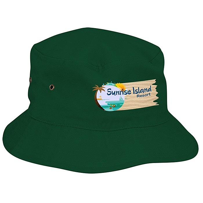 Custom Brushed Cotton Twill Bucket Hat - Full Colour